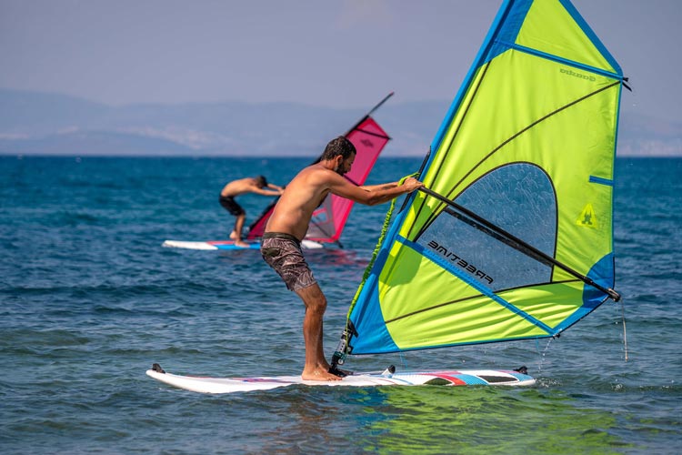 Windsurfing lesson in Kos Greece beginner session