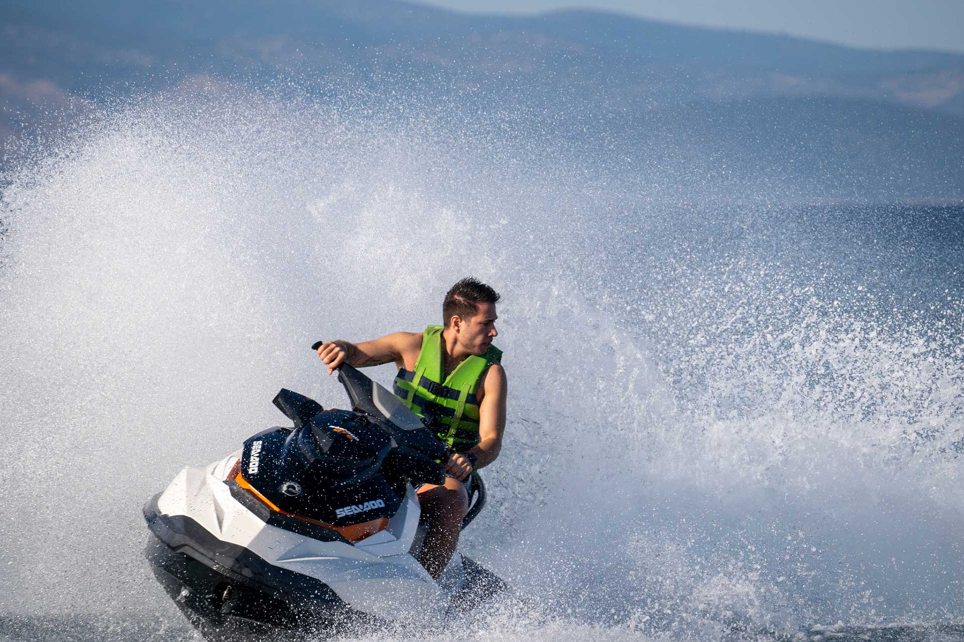 Jet ski in Kos Greece at Anemos Watersports Psalidi beach